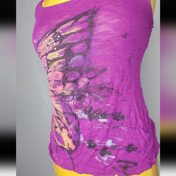 SOLD Twentyone purple racerback tank top - Picture 3 of 5